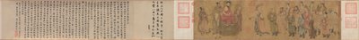 Barbarsk kongelighed tilbeder Buddha af attributed to Zhao Guangfu
