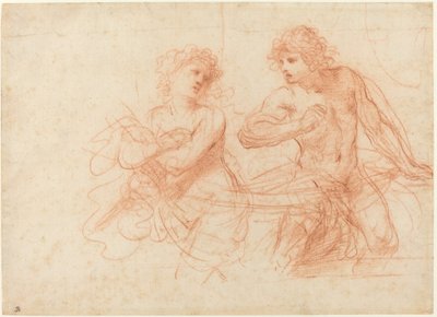 Amnon og Tamar af called Guercino Giovanni Francesco Barbieri