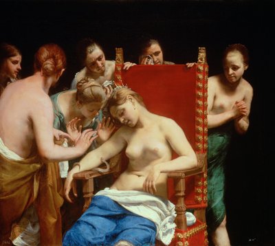 Cleopatras død af called Guido Canlassi Guido Cagnacci