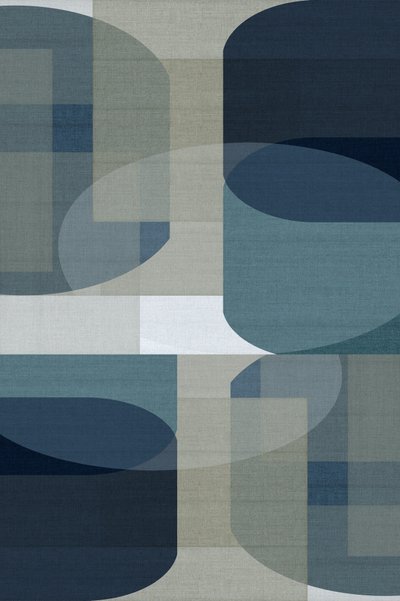 Abstrakt blå geometri af cartissi