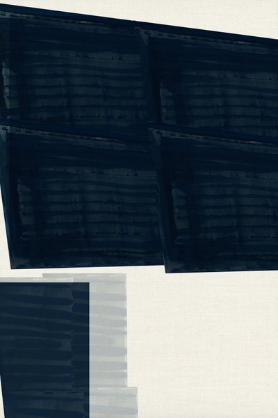 Abstrakt blå geometri af cartissi