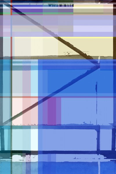 Abstrakt blå geometri af cartissi