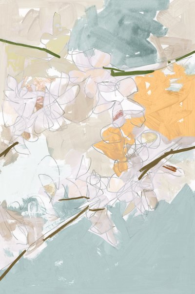 Abstrakt blomsteridyl af cartissi