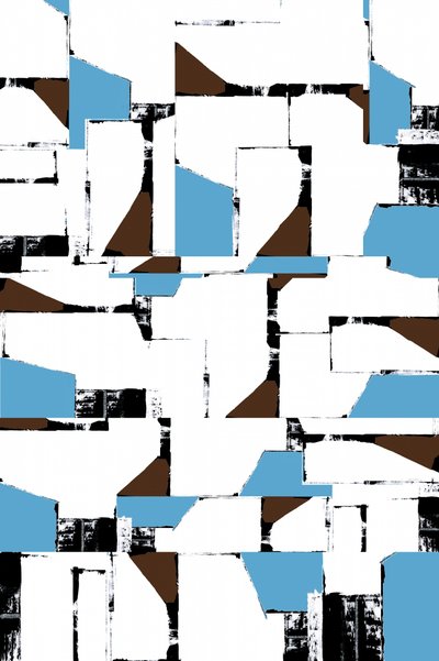 Abstrakt geometrisk collage af cartissi