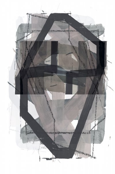 Abstrakte geometriske lag af cartissi