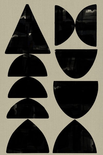 Abstrakte geometriske former af cartissi