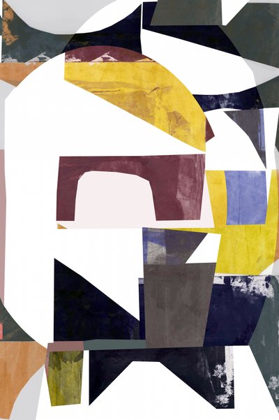Abstrakt form-collage af cartissi