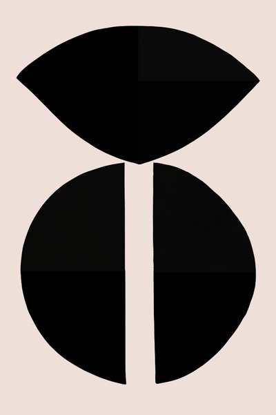 Geometriske sorte figurer af cartissi