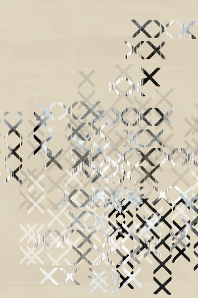 Geometrisk XOXO-gitter af cartissi