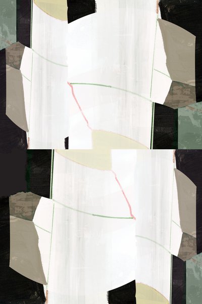 Geometrisk abstrakt i lag af cartissi