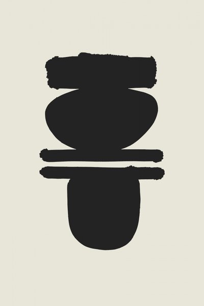 Minimalistiske, lagdelte former af cartissi