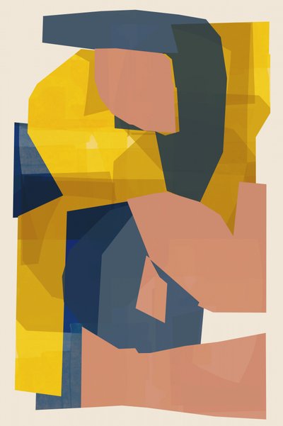 Moderne abstrakt collage af cartissi