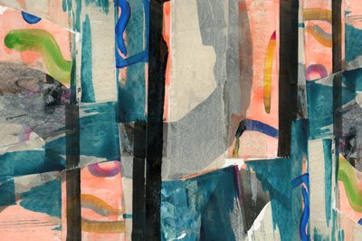 Moderne abstrakt collage af cartissi