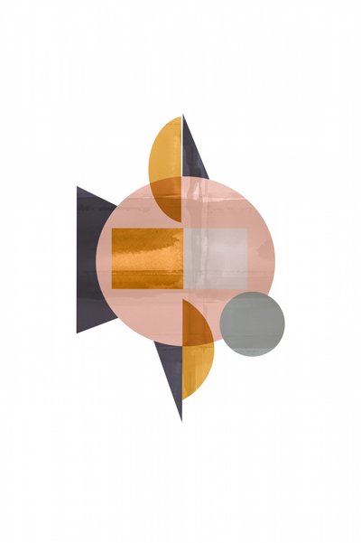 Moderne geometrisk lyserød af cartissi