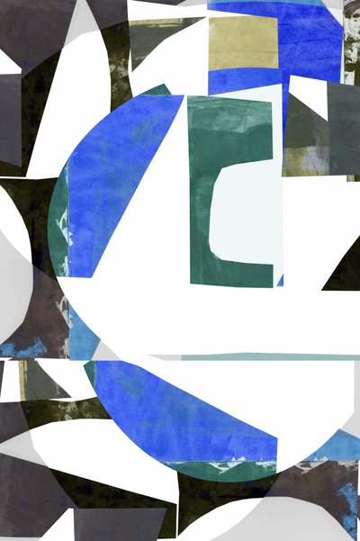 Moderne geometrisk collage af cartissi