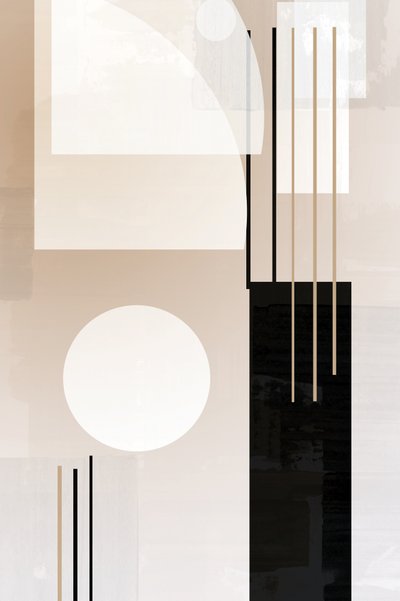 Moderne minimalistisk komposition af cartissi