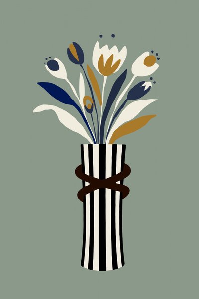 Moderne tulipanbuket af cartissi
