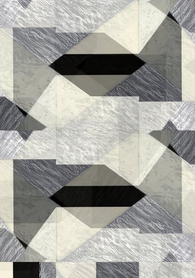 Monokromatisk geometrisk abstraktion af cartissi