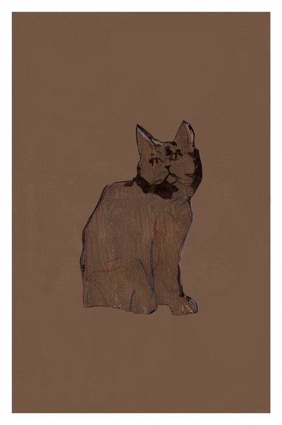 Den stille brune kat af cartissi