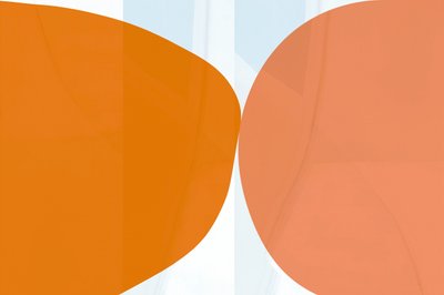 Bløde orange former af cartissi