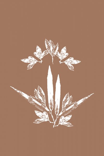 Stiliserede botaniske blade af cartissi