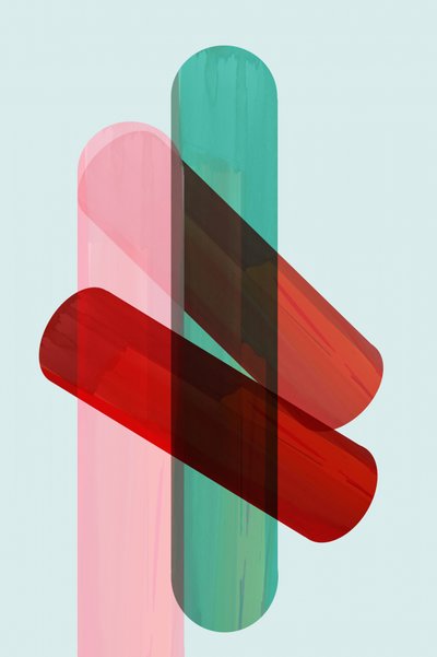 Livlig geometrisk overlapning af cartissi