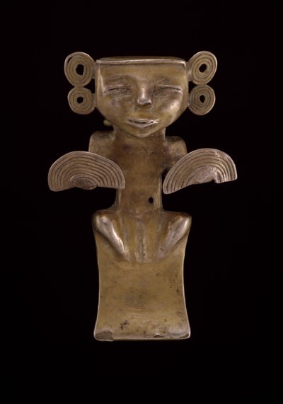 Figurvedhæng med åben ryg af civilization Quimbaya