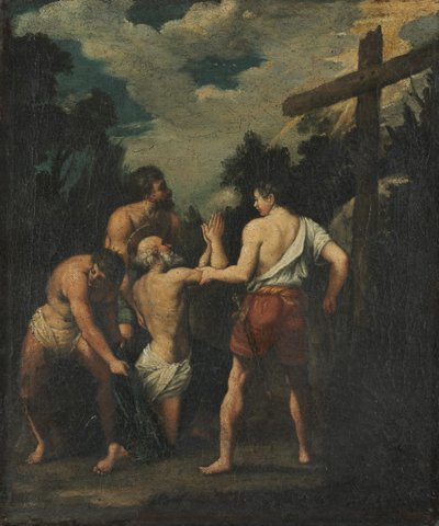 Sankt Andreas martyrium af copy after Guido Reni