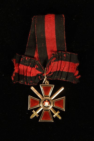 Bånd og mærke af Saint Vladimirs orden, fjerde klasse, 1800-tallet af decorations and medals Orders