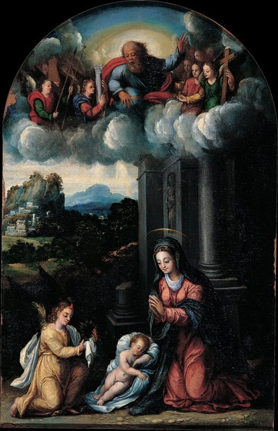 Jomfruen tilbeder barnet af dei Filippis workshop