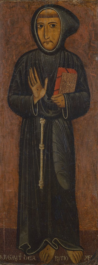 Repræsentation af den hellige Frans af Assisi (maleri på træ) af di Magnano da Arezzo Margaritone