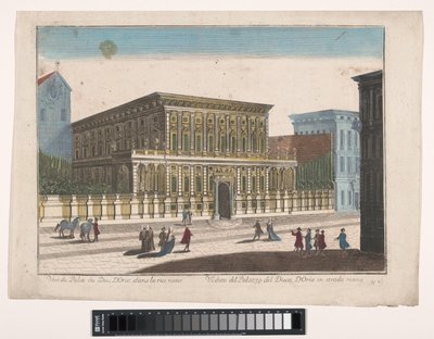 Se på Palazzo Doria-Tursi te Genua Udsigt over Palazzo del Duca d