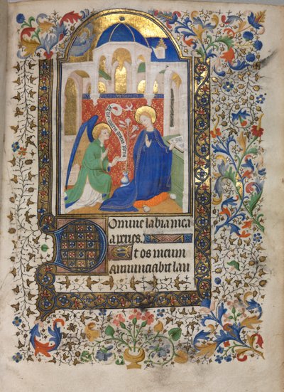 Timebog (Brug af Paris): Bebudelse af follower of Boucicaut Master
