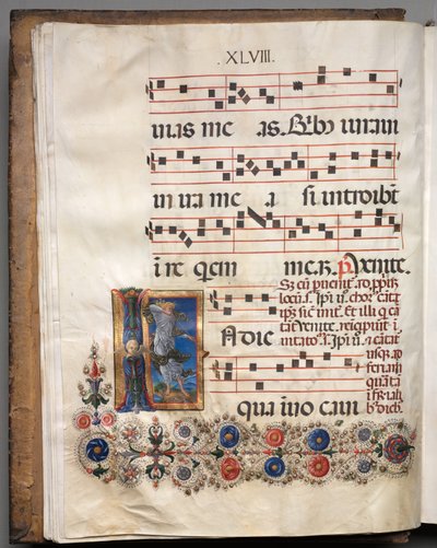 Antifonar: Indledning, engel af follower of Girolamo da Cremona
