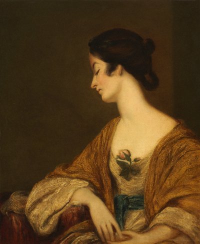 Portræt af fru George Collier af follower of Joshua Reynolds