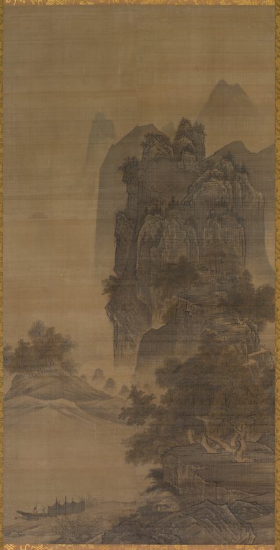Landskab af follower of Sesshū Tōyō