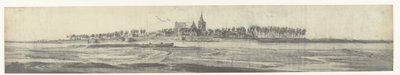 Udsigt over graven, 1672 Fotos af tegninger af den franske invasion af Holland i 1672 af Adam Frans van der Meulen bevaret i Manufacture des Gobelins (serietitel) af frères Moreau