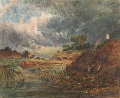 Hampstead Heath af imitator of John Constable