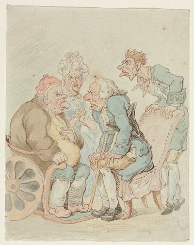 Læge af imitator of Thomas Rowlandson
