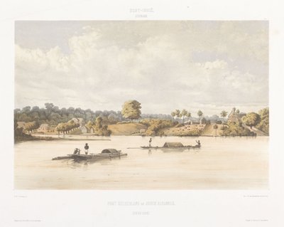 Udsigt over Post Gelderland og jøderne Savannah Udsigt fra Hollands Vestindien (serietitel) af jonkheer Jacob Eduard van Heemskerck