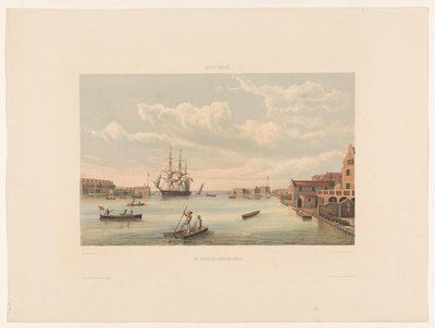 Willemstad Indkomsten for havnen i Curaçao (titel på objektet) af jonkheer Jacob Eduard van Heemskerck