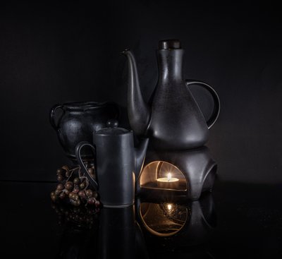 Dark Ceramics Candle Glow af larryliu