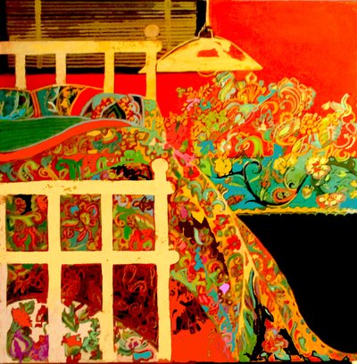 Winter Bedroom, 2017 (blandede medier) af linda arthurs