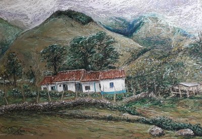 ANDEAN LANDSCAPE - LLANO LARGO VENEZUELA af miguelmendez_art.ve