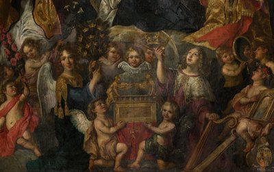 Sognekirke (Saint Walburga Kirke). maleri. Nicolas DeLiemaeckere. af or Liemaecker Nicolaas de Liemakere
