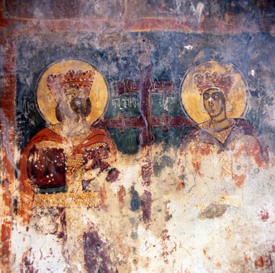 Fresker i den byzantinske kirke Agios Georgios af Theodore Charles Ange Coquelin