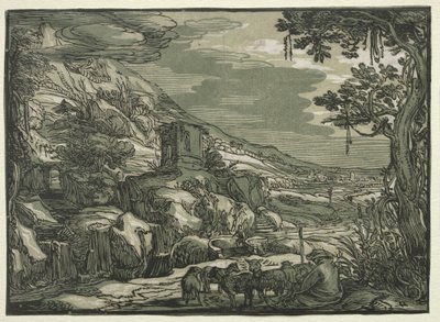 Arkadiske Landskab af possibly after Esaias van de Velde