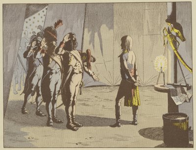 Efter slaget ved Lodi, de gamle soldater tilbudt deres unge kommandant har rang af korporal, oprindelse af tilnavnet Den Lille Korporal, der forblev hos Napoleon af pseudonym for Onfray de Breville Jacques Job