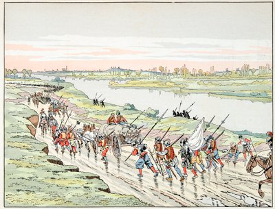 Illustration hentet fra bogen "" Le bon roy Henri"", illustreret af Jacques Marie Gaston Onfray de Breville dit JOB (1858-1931): Henri IV handler om Paris - Privat samling af pseudonym for Onfray de Breville Jacques Job
