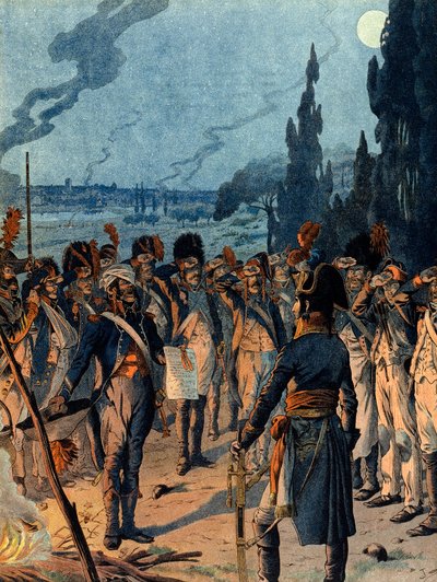 Italiensk kampagne: Om aftenen for slaget ved Lodi den 10. maj af pseudonym for Onfray de Breville Jacques Job